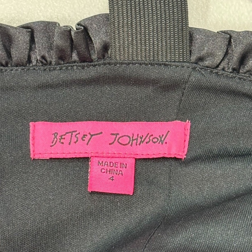 Betsey Johnson Plaid Mesh Tulle Tiered Midi Dress 4 Tartan Romantic Goth 90s - Picture 8 of 12